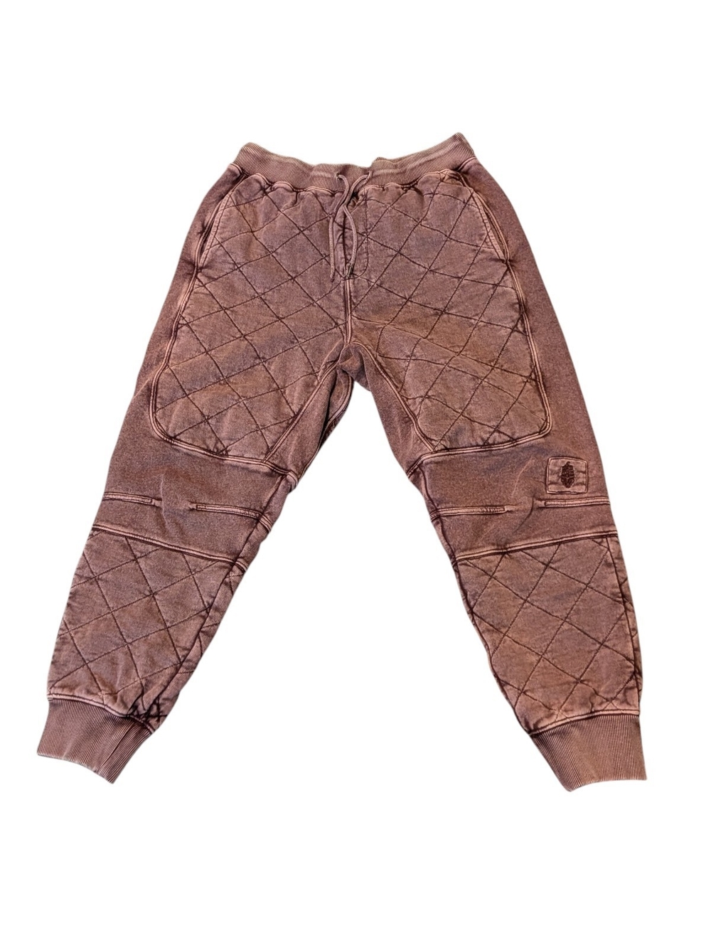 FP Movement by Free People Quilted Brown Track Joggers